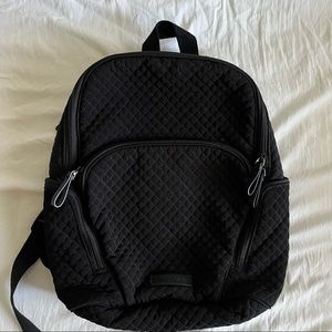 black quilted Vera Bradley backpack